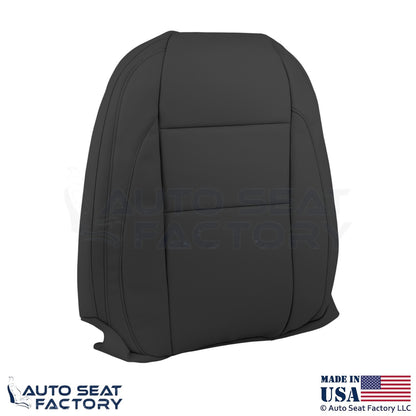 2008-2013 Fits Volvo C70 Leather Perf. Front Passenger Top Seat Cover Offblack - OEM-Style Replacement Seat Cover