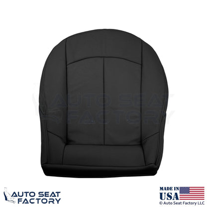 2009 Fits Mercedes Benz CLK350 Genuine Leather Passenger Bottom Seat Cover Black - OEM-Style Replacement Seat Cover