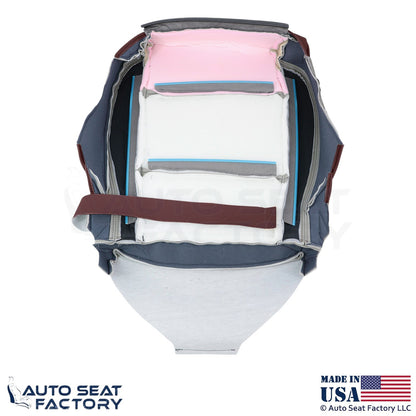 2013-2019 Fits Cadillac ATS Leatherette Front Passenger Bottom Cover Morello Red - OEM-Style Replacement Seat Cover