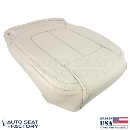 2014-2016 Fits Buick LaCrosse Genuine Leather Front Bottom Covers Light Neutral - OEM-Style Replacement Seat Cover