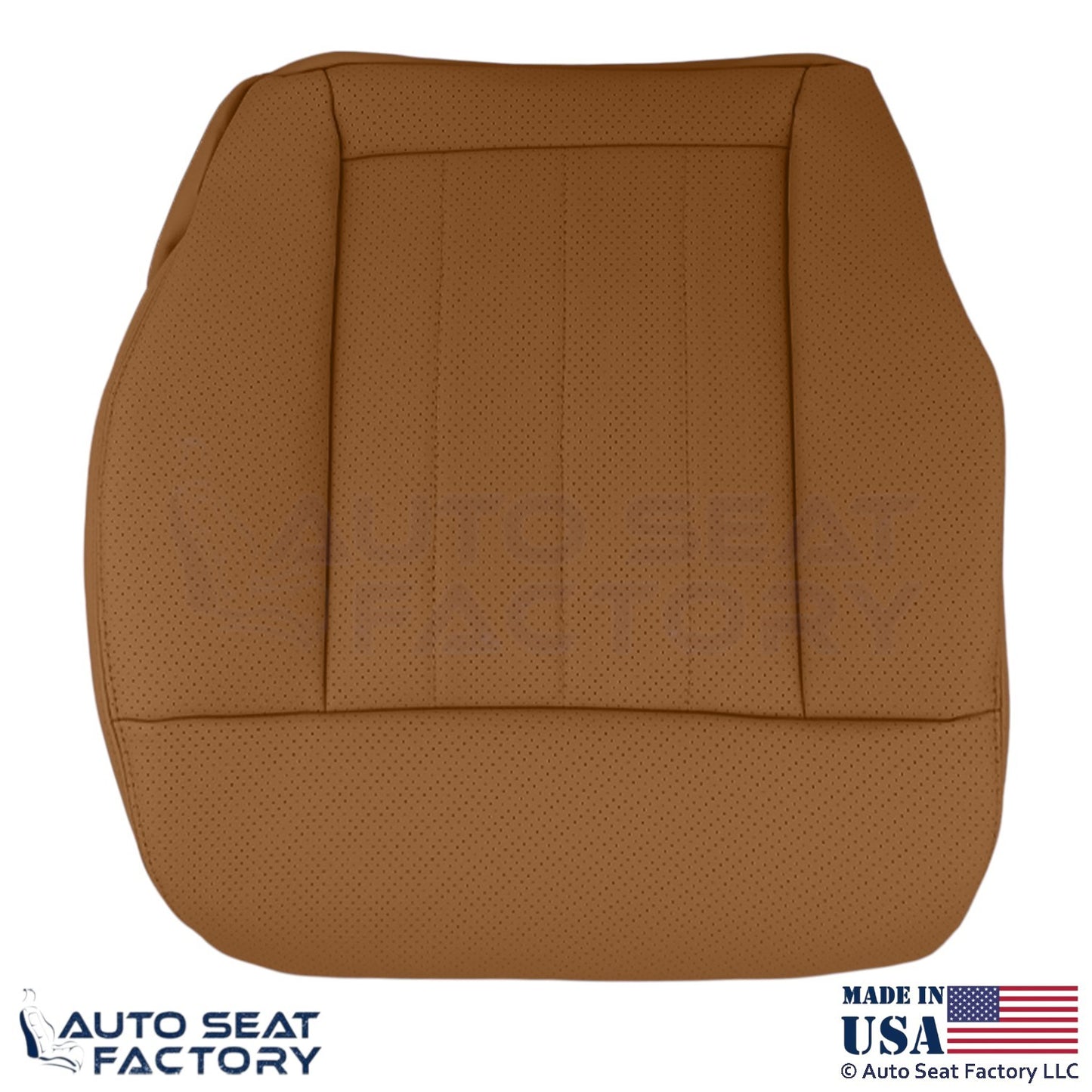 2010-2016 Fits Mercedes Benz E550 E350 Genuine Leather Perf. Bottom Covers Beige - OEM-Style Replacement Seat Cover
