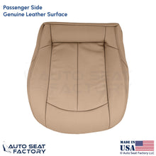 2009 Fits Mercedes Benz CLK350 Genuine Leather Passenger Bottom Seat Cover Beige - OEM-Style Replacement Seat Cover