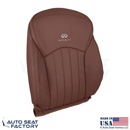 2008-2012 For Infiniti EX35 Genuine Leather Front Passenger Seat Covers Chestnut - OEM-Style Replacement Seat Cover