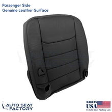 99-01 For Lincoln Town Car Genuine Leather Passenger Bottom Cover Deep Charcoal - OEM-Style Replacement Seat Cover