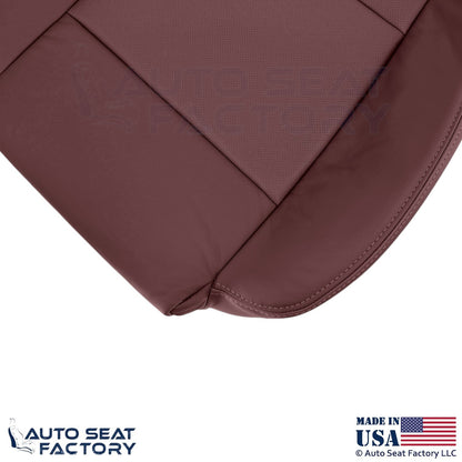 2013-2019 Fits Cadillac ATS Leather Perf Front Driver Bottom Cover Morello Red - OEM-Style Replacement Seat Cover