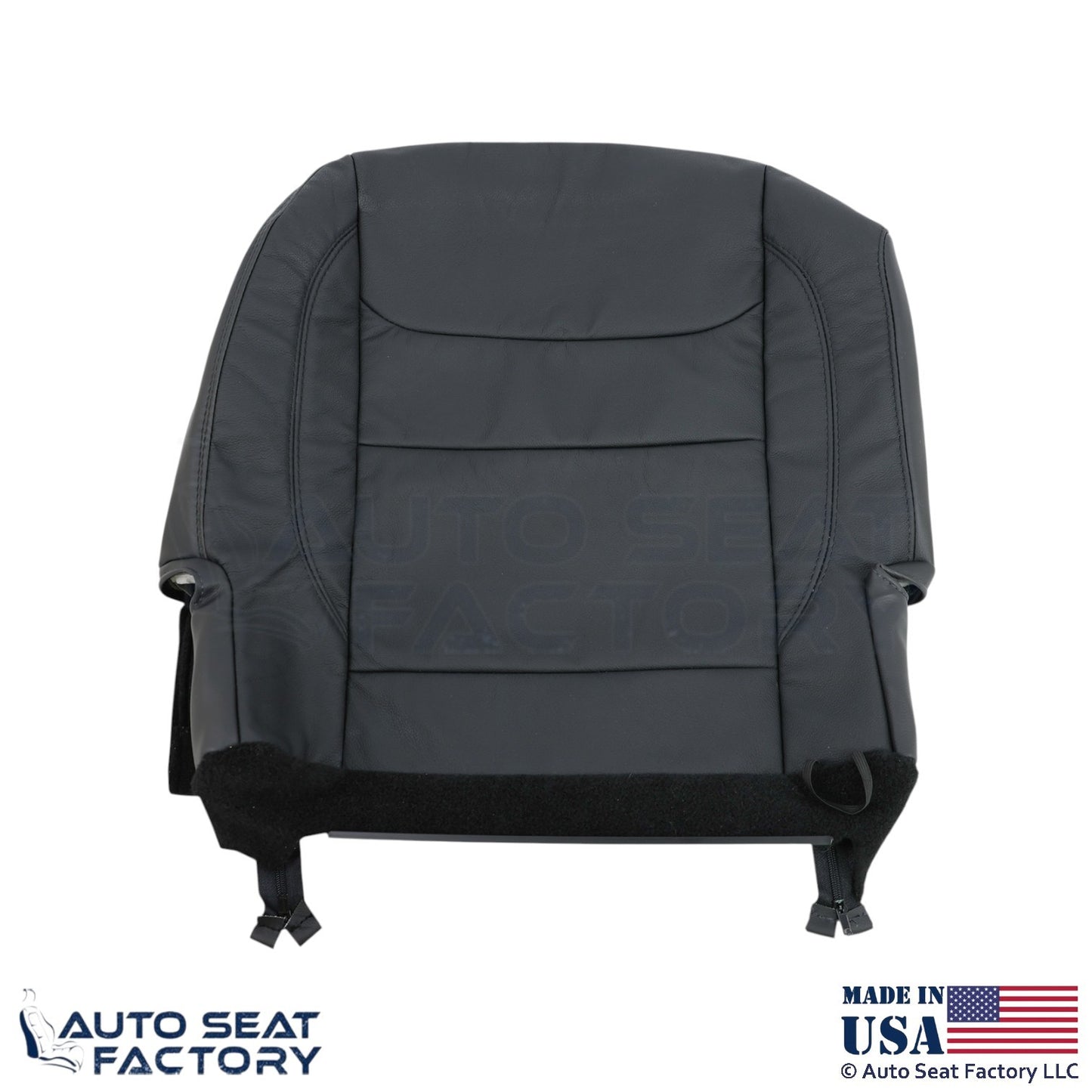 2020 Fits Dodge Ram 1500 Genuine Leather Rear Bench Passenger Bottom Cover Black - OEM-Style Replacement Seat Cover