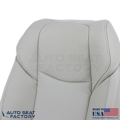 2015-2019 Fits Cadillac ATS Leatherette Front Driver Top Cover Light Neutral - OEM-Style Replacement Seat Cover