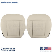 2010-2013 Fits Mercedes Benz E550 E350 Leatherette Perf. Bottom Covers Almond - OEM-Style Replacement Seat Cover