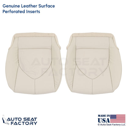2020-2023 Fits Toyota Highlander Genuine Leather Bottom Covers Harvest Beige - OEM-Style Replacement Seat Cover