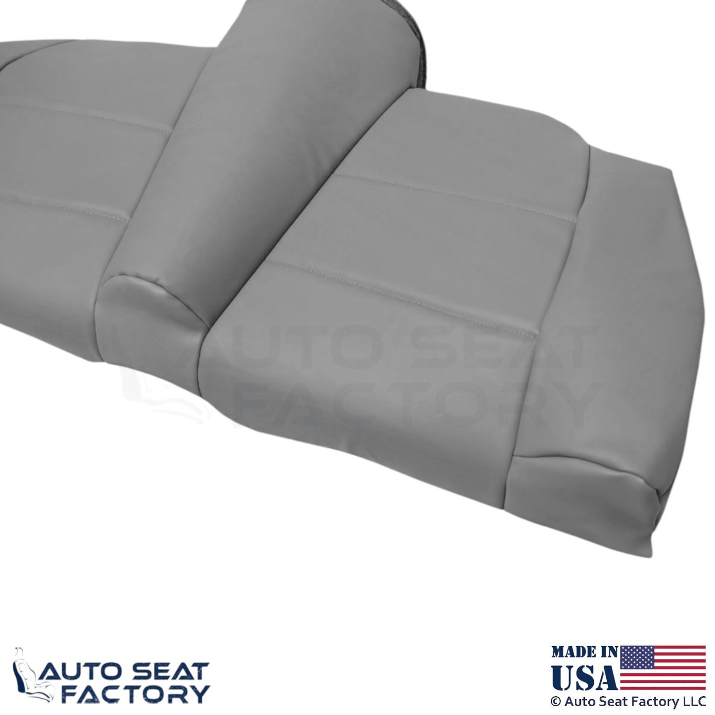 1998-2000 For BMW 323i Convertible Genuine Leather Rear Bench Bottom Cover Gray - OEM-Style Replacement Seat Cover