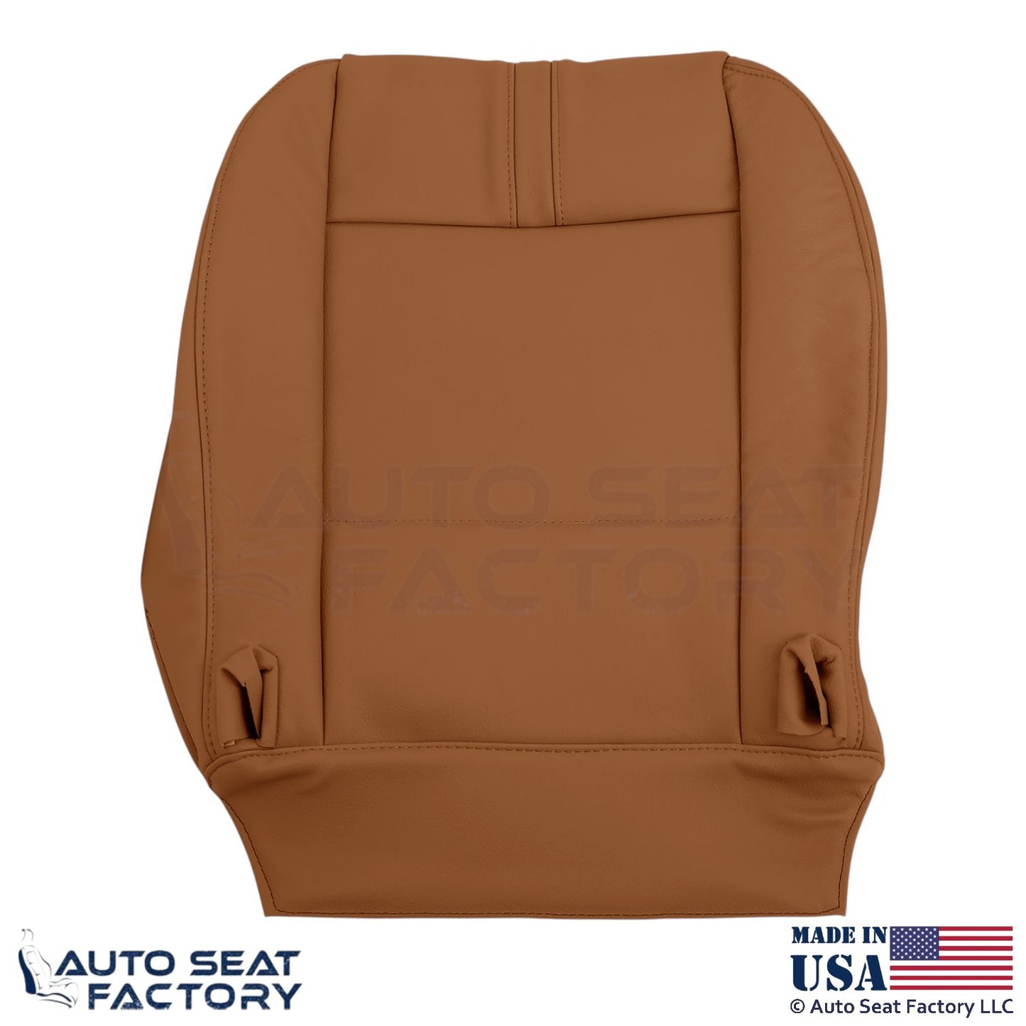 2009-2010 Fits BMW X3 Genuine Leather Front Bottom Seat Covers Saddle Brown - OEM-Style Replacement Seat Cover