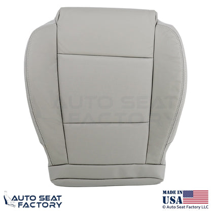 2013-2019 Fits Cadillac ATS Leatherette Front Bottom Seat Covers Light Platinum - OEM-Style Replacement Seat Cover