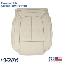 2014-2016 Fits Buick LaCrosse Genuine Leather Passenger Bottom Cover Lt. Neutral - OEM-Style Replacement Seat Cover