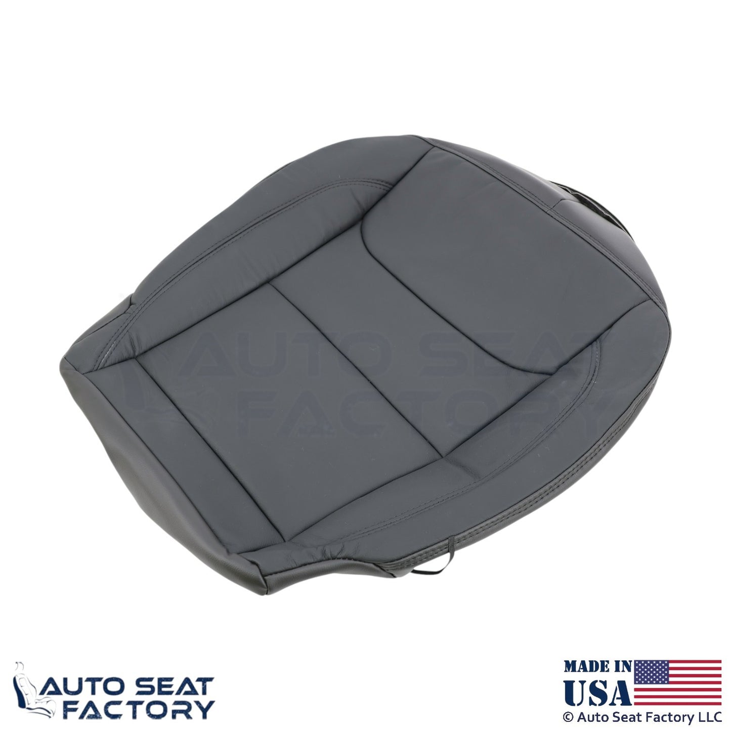 2020 For Dodge Ram 1500 Quad Cab Genuine Leather Driver Bottom Seat Covers Black - OEM-Style Replacement Seat Cover