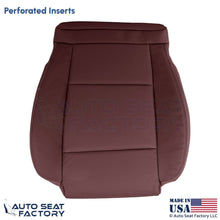 2013-2019 Fits Cadillac ATS Leather Perf Front Driver Bottom Cover Morello Red - OEM-Style Replacement Seat Cover