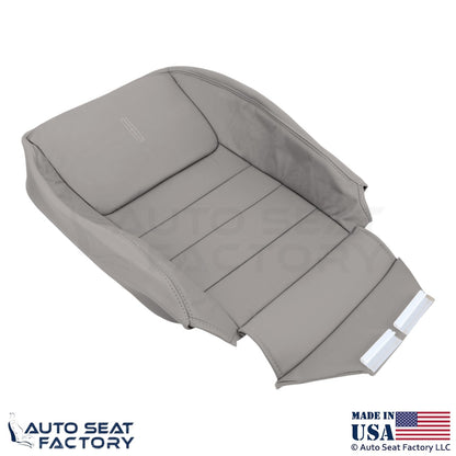 1999-2001 Fits Lincoln Town Car Genuine Leather Front Seat Covers Light Graphite - OEM-Style Replacement Seat Cover
