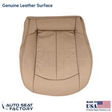 2009 Fits Mercedes Benz CLK350 Genuine Leather Driver Bottom Seat Cover Beige - OEM-Style Replacement Seat Cover