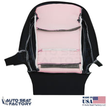 2016-2025  For Tesla Model S Leatherette Front Bottom Covers Black w/ White Stch - OEM-Style Replacement Seat Cover