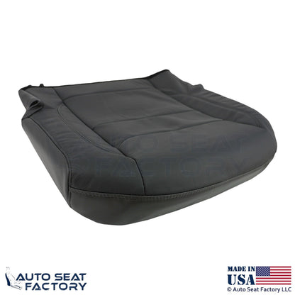 2020 Fits Dodge Ram 1500 Genuine Leather Rear Bench Passenger Bottom Cover Black - OEM-Style Replacement Seat Cover