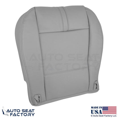 2003-2008 Fits BMW X3 Genuine Leather Front Bottom Replacement Seat Covers Gray - OEM-Style Replacement Seat Cover