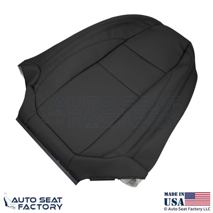 2008-2013 Fits Volvo C70 Leather Perforated Front Driver Seat Covers Offblack - OEM-Style Replacement Seat Cover