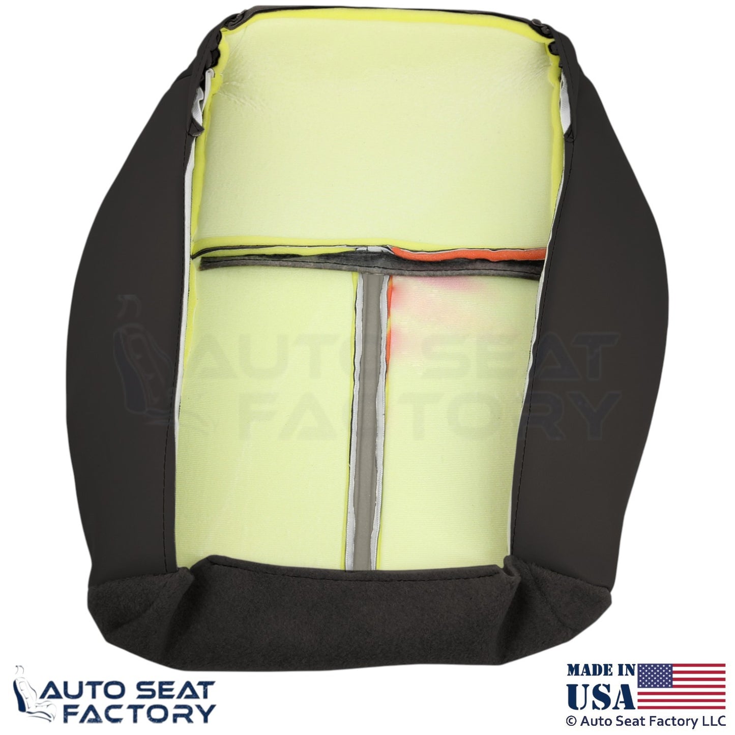 2006-2007 Fits Jeep Grand Cherokee Leather Suede Insert Driver Bottom Cover Gray - OEM-Style Replacement Seat Cover