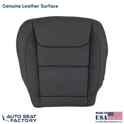 2020 For Dodge Ram 1500 Quad Cab Genuine Leather Driver Bottom Seat Covers Black - OEM-Style Replacement Seat Cover