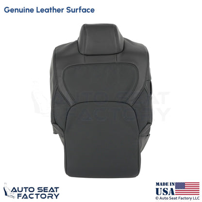 2020 For Dodge Ram 1500 Quad Cab Genuine Leather Front Jump Seat Top Cover Black - OEM-Style Replacement Seat Cover