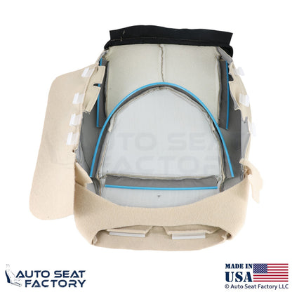 2020-2023 Fits Toyota Highlander Genuine Leather Passenger Bottom Cover Beige - OEM-Style Replacement Seat Cover