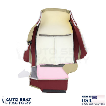 2011-2013 Fits Infiniti M37 M56 Genuine Leather Front Bottom Seat Covers Wheat - OEM-Style Replacement Seat Cover