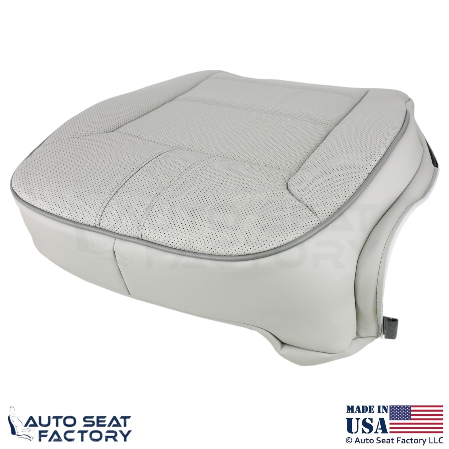 2010-2013 Fits Mercedes Benz R-Class Genuine Leather Front Bottom Covers Gray - OEM-Style Replacement Seat Cover