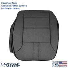 2010-2013 For Mercedes Benz R-Class Genuine Leather Passenger Bottom Cover Black - OEM-Style Replacement Seat Cover