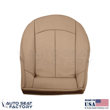 2009 Fits Mercedes Benz CLK350 Genuine Leather Passenger Bottom Seat Cover Beige - OEM-Style Replacement Seat Cover