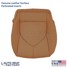 2020-2024 Fits Toyota Highlander Genuine Leather Driver Bottom Seat Cover Brown - OEM-Style Replacement Seat Cover