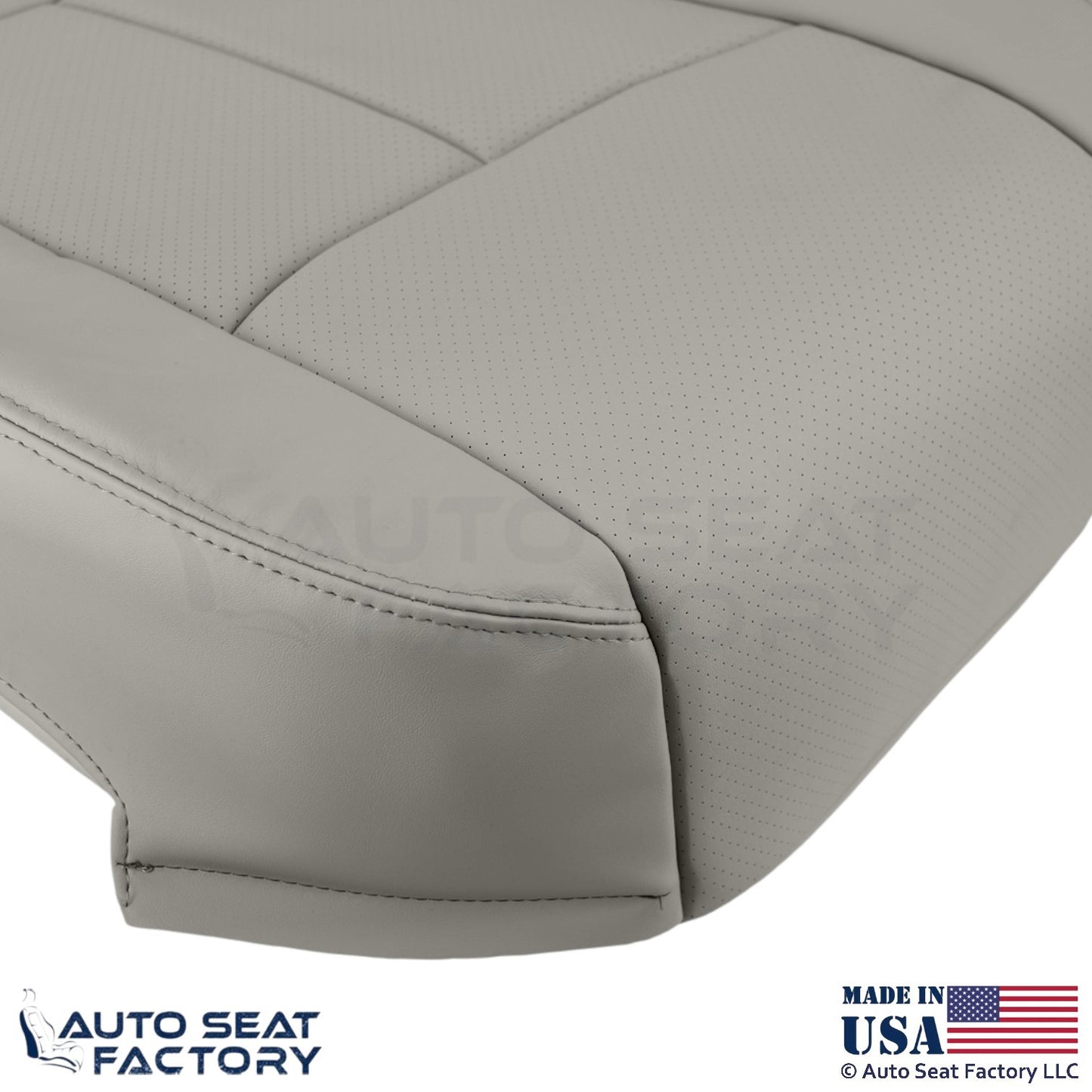 2011-2013 For Infiniti M37 M56 Genuine Leather Front Bottom Seat Covers Stone - OEM-Style Replacement Seat Cover