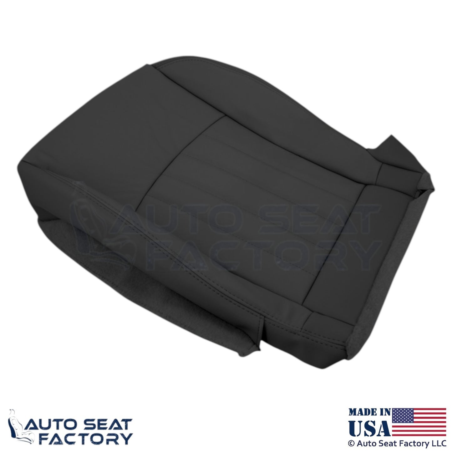 2008-2012 Fits Infiniti EX35 Genuine Leather Front Bottom Seat Covers Graphite - OEM-Style Replacement Seat Cover