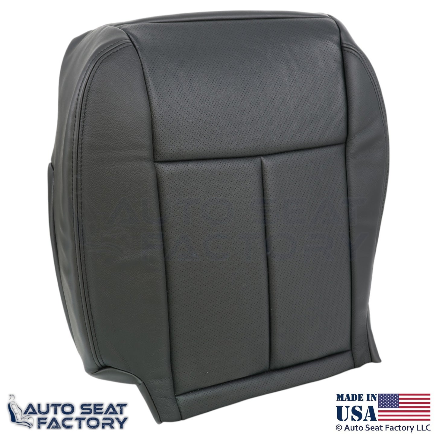 2013-2018 For Nissan Altima Sedan Genuine Leather Passenger Bottom Cover Black - OEM-Style Replacement Seat Cover