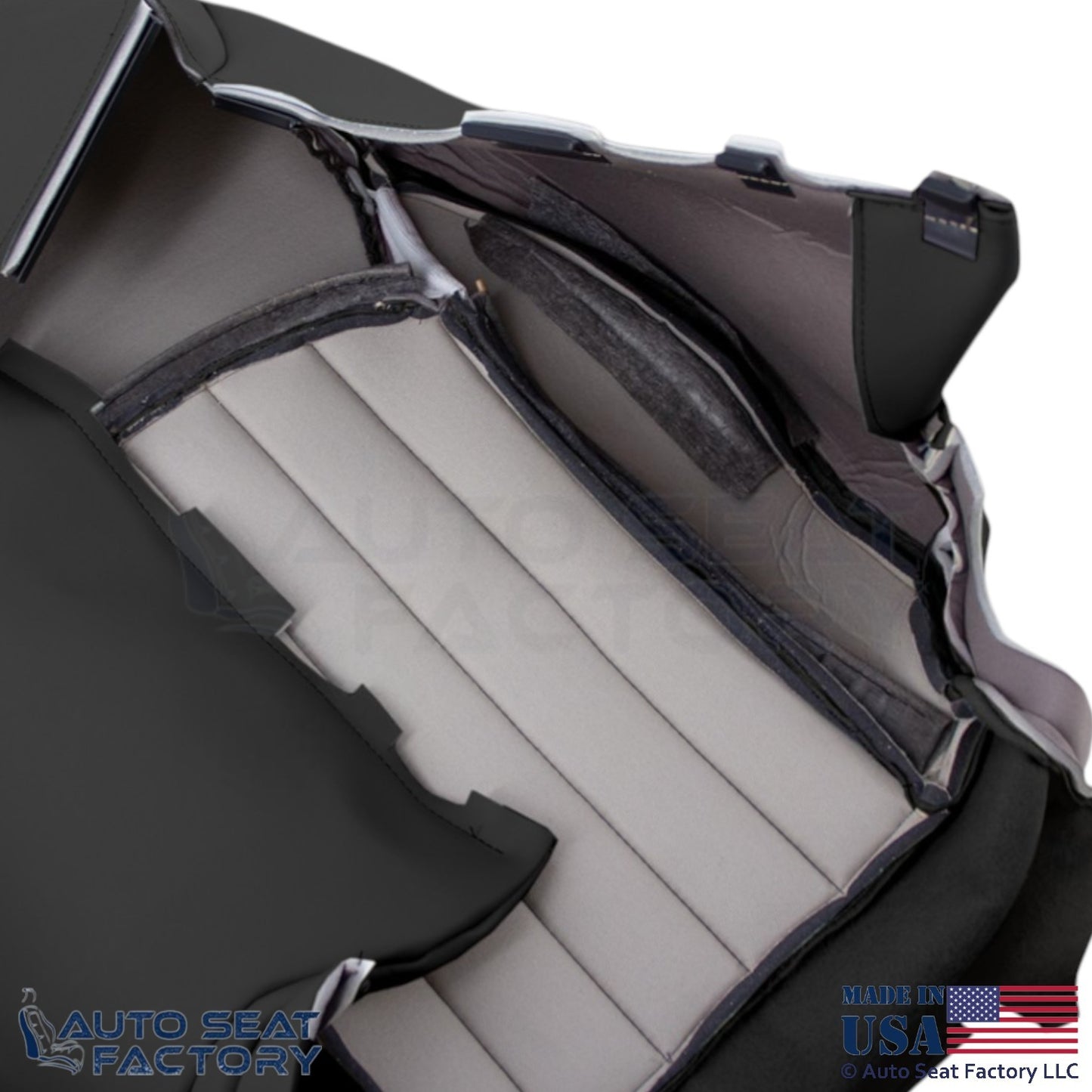 2008-2012 Fits Infiniti EX35 Genuine Leather Front Top Seat Covers Graphite - OEM-Style Replacement Seat Cover