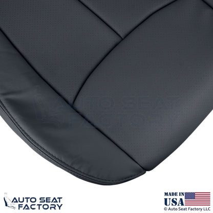 2011-2013 Fits Infiniti M37 M56 Genuine Leather Passenger Bottom Cover Graphite - OEM-Style Replacement Seat Cover