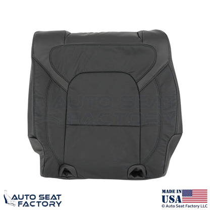 2020 Fits Dodge Ram 1500 Genuine Leather Rear Bench Passenger Side Covers Black - OEM-Style Replacement Seat Cover