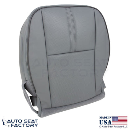 2010-2012 Fits Lincoln MKZ Genuine Leather Perf Passenger Bottom Covers Gray - OEM-Style Replacement Seat Cover