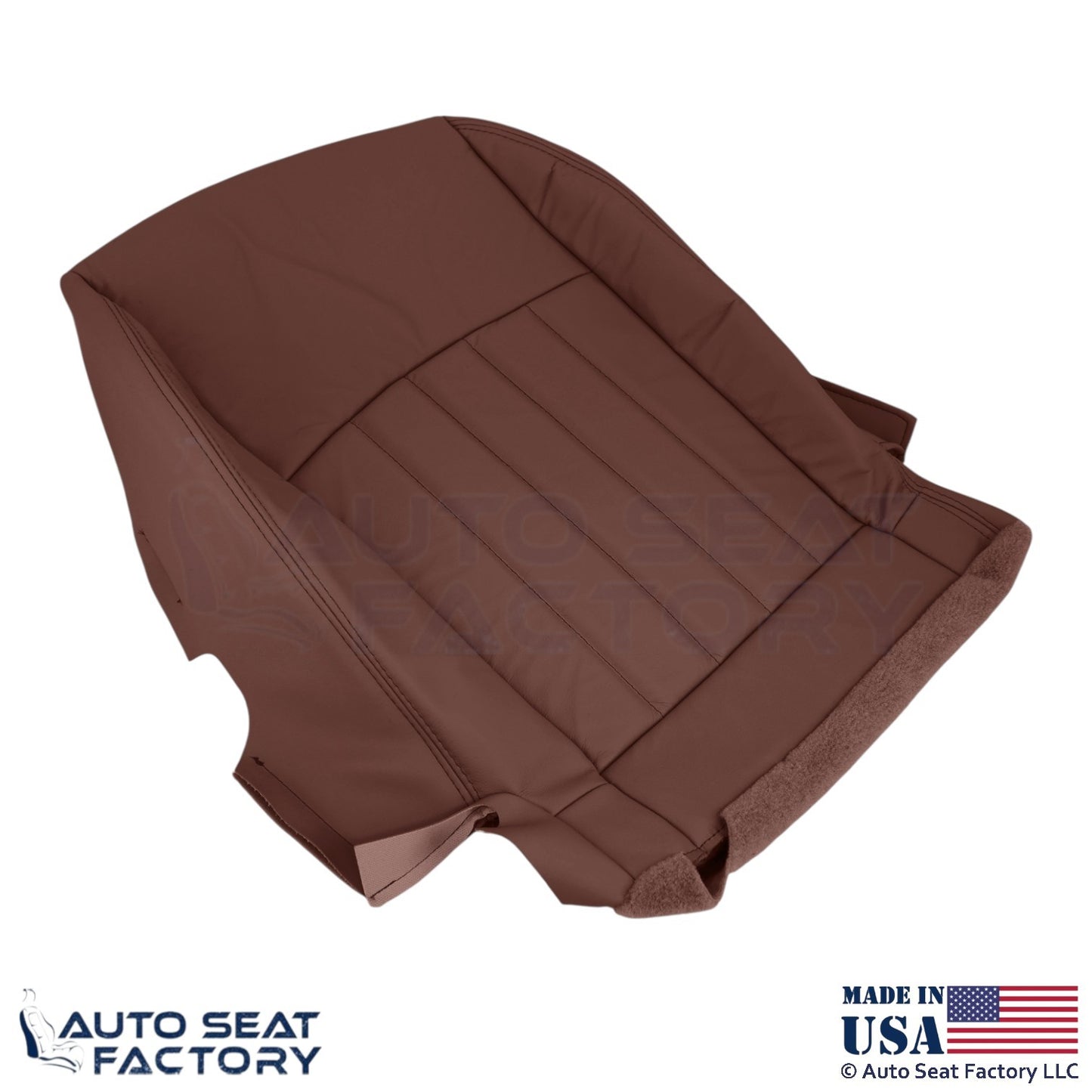 2008-2012 For Infiniti EX35 Genuine Leather Passenger Bottom Seat Cover Chestnut - OEM-Style Replacement Seat Cover