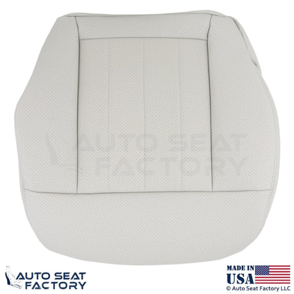 2014-2016 For Mercedes Benz E550 E350 Leatherette Perf. Driver Bottom Cover Gray - OEM-Style Replacement Seat Cover