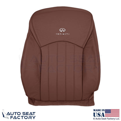 2008-2012 Fits Infiniti EX35 Genuine Leather Front Replacement Covers Chestnut - OEM-Style Replacement Seat Cover