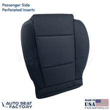 2013-2019 Fits Cadillac ATS Leatherette Perf Front Passenger Bottom Cover Black - OEM-Style Replacement Seat Cover