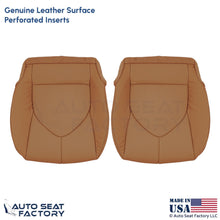 2020-2024 Fits Toyota Highlander Genuine Leather Bottom Covers Glazed Caramel - OEM-Style Replacement Seat Cover