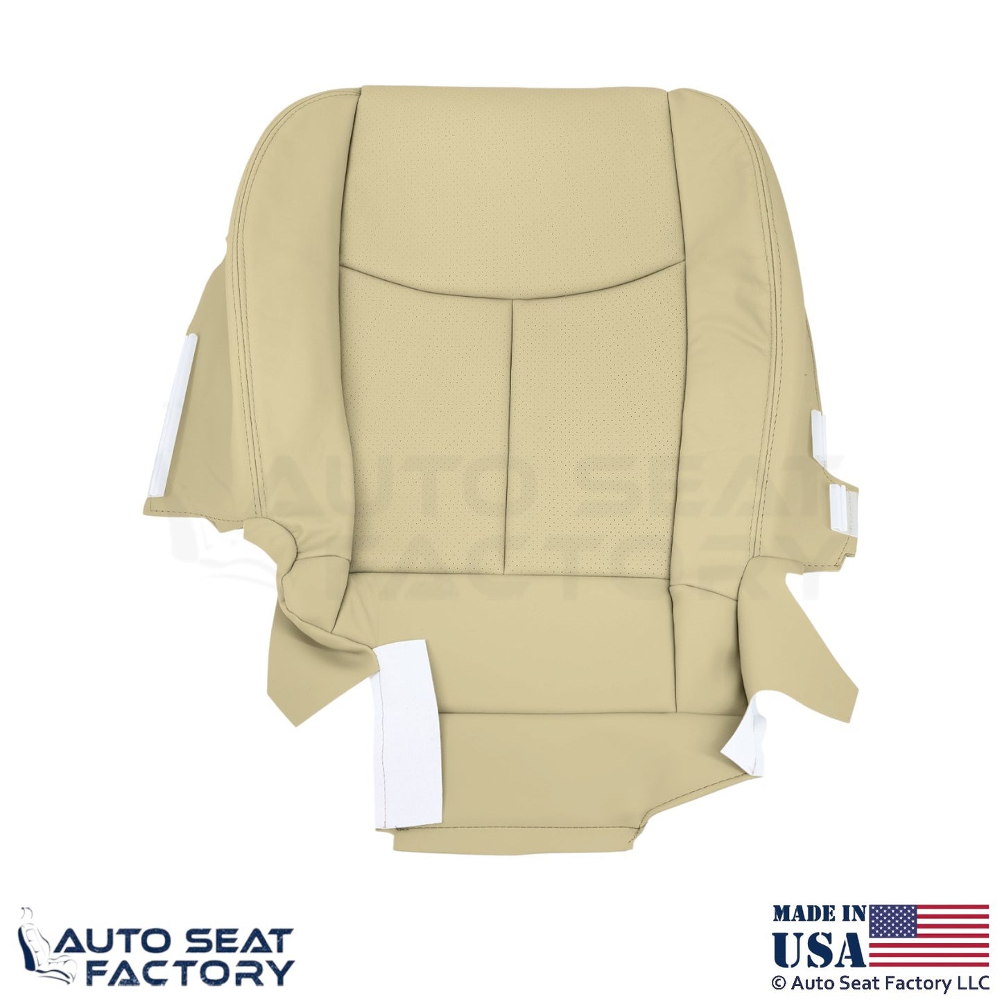 2011-2013 For Infiniti M37 M56 Genuine Leather Passenger Bottom Seat Cover Wheat - OEM-Style Replacement Seat Cover