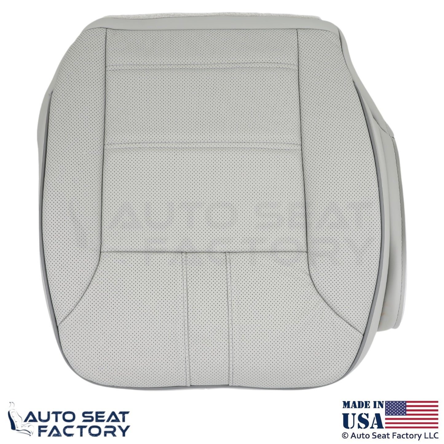 2010-2013 Fits Mercedes Benz R-Class Genuine Leather Front Bottom Covers Gray - OEM-Style Replacement Seat Cover