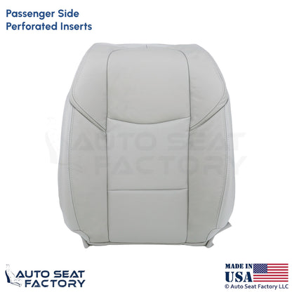 2015-2019 Fits Cadillac ATS Leather Front Passenger Top Seat Cover Light Neutral - OEM-Style Replacement Seat Cover