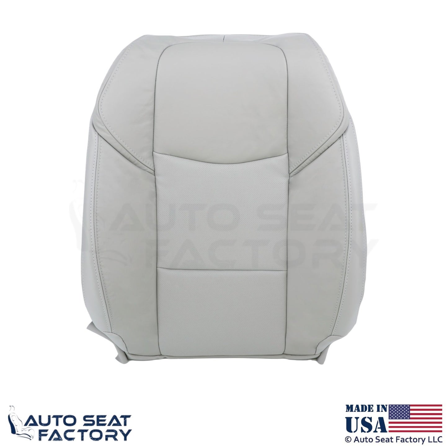 2015-2019 Fits Cadillac ATS Leatherette Front Top Seat Covers Light Neutral - OEM-Style Replacement Seat Cover